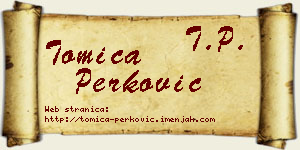 Tomica Perković vizit kartica